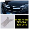 Для Honda CRV CR-V 2015 2016 Автомобиль Передняя Центральная Решетка Решетки Полоса Декоративная Накладка Отделка ABS Хром Аксессуары Комплект Внешнего Тюнинга