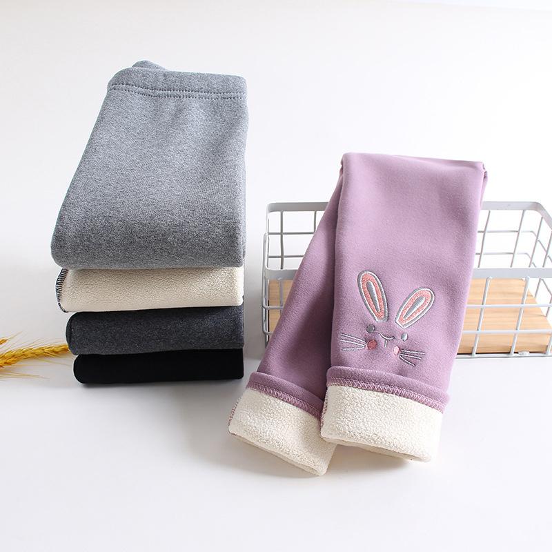Kids Girls Winter Leggings Children Warm Trousers Thick Fleece Trousers Baby Pencil Pants