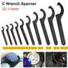1Pcs Durable 22-110mm Coil Wrench Universal Steel Spiral Spanner Tool Pre Load Hook C Spanner Motorcycle Bike Absorber Shock