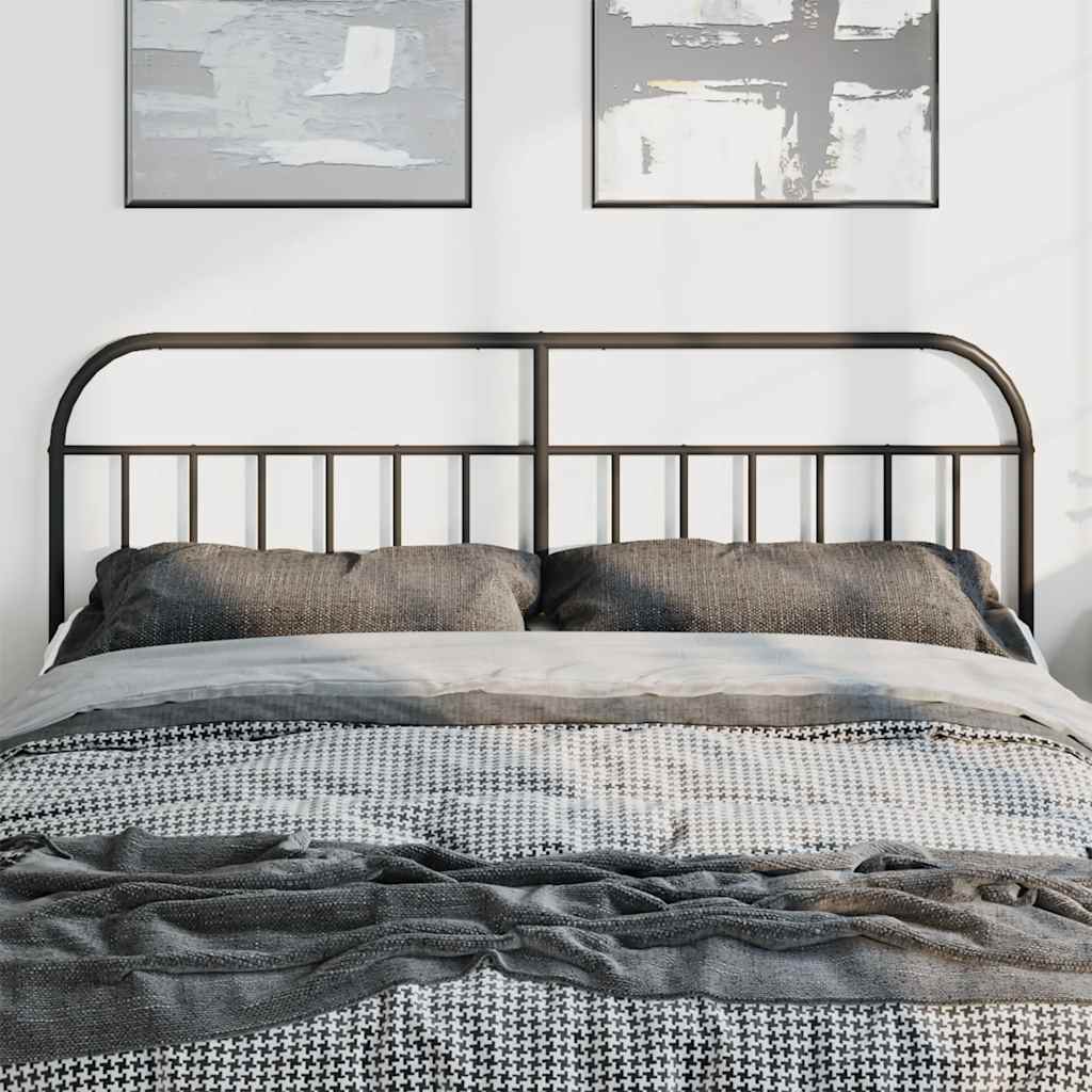 Replacement Headboard Metal Black 180 cm