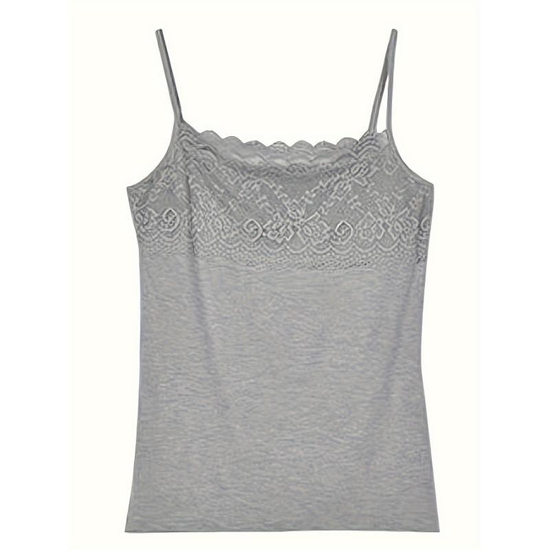 1 Piece Lace Camisole Tank Women's,Sleeveless Multifunctional Slim Inner Bottom Shirt Women's Tops Women's Tank Top