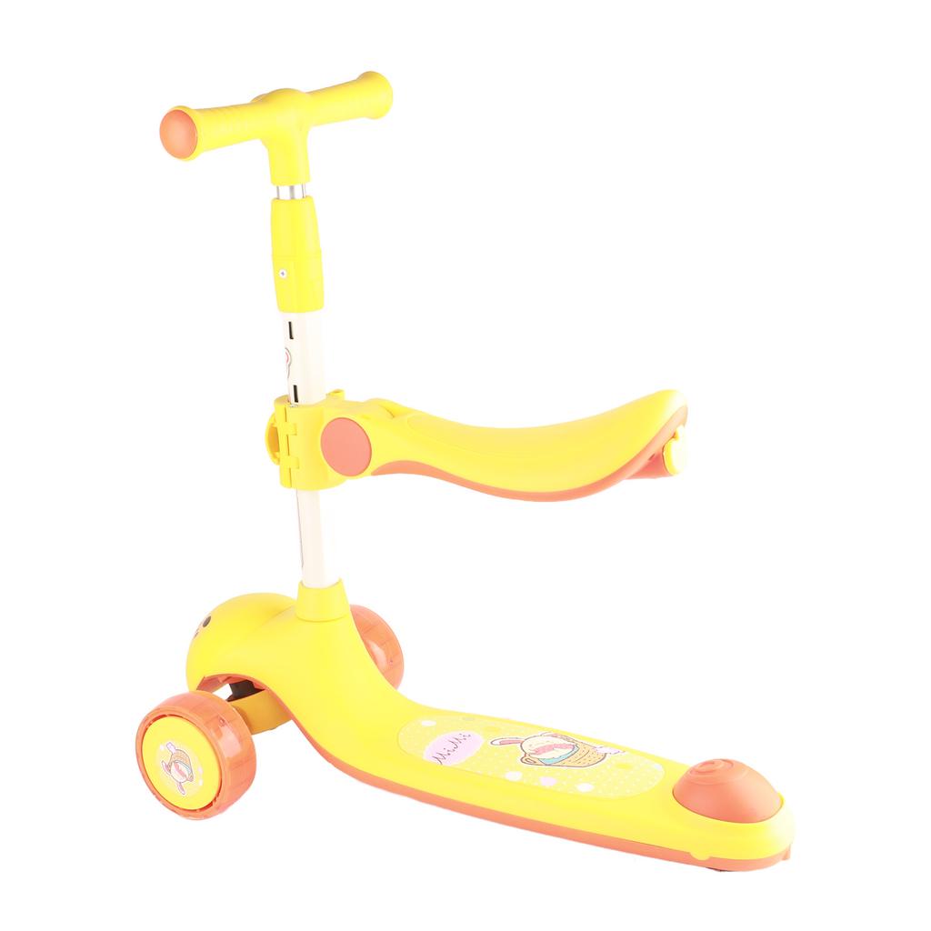 Kids Scooter Adjustable Height Colorful Music Lights Kick Scooter for 1 To 3 Years Old Children