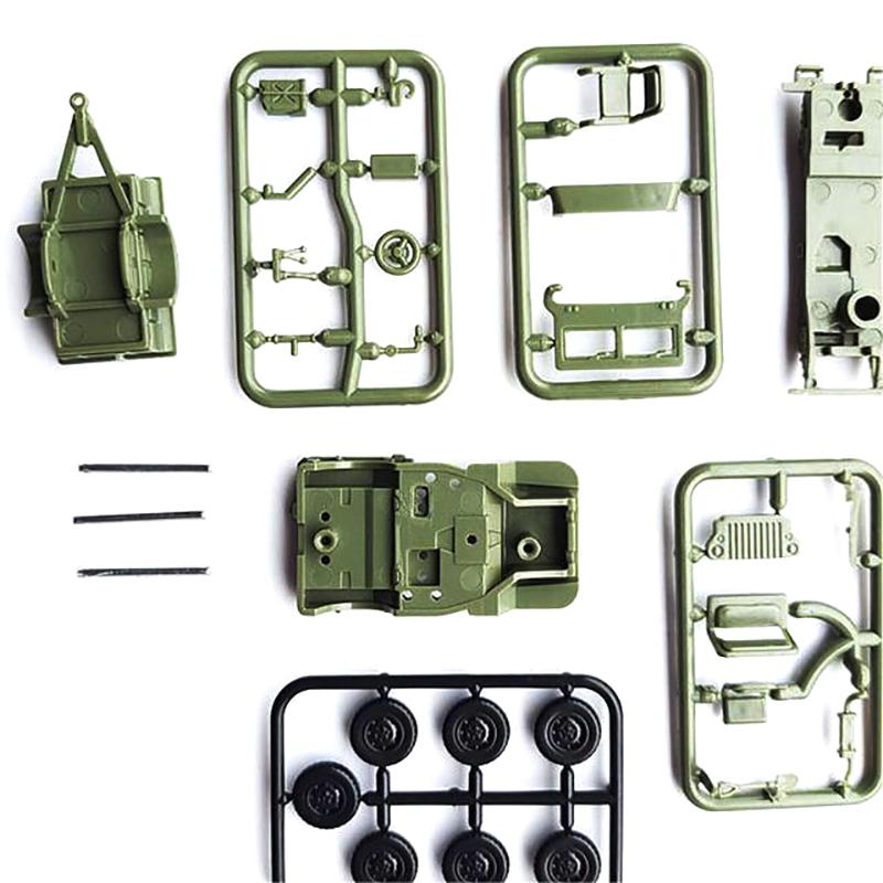 4D сборка 1/72 US Willys Mb универсальный автомобиль грузовик военный автомобиль мужская игрушка сборка своими руками внедорожная модель автомобиля