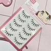 Faux Mink Manga Anime Lashes Dramatic Wet Spiky Lashes 5 Pairs Pack False Eyelashes  for Women