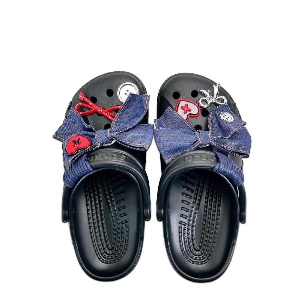 Crocs Baya EVA Comfortable and Versatile Casual Simple Commuter Hole Shoes Women's Black