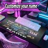 Custom Name Personalized Dallas Cowboys Pattern Mousepad, Laptop PC Desk Mat, Decorative Desk Mat for Home Keyboard Pad Gift