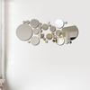 26Pcs 3D Round Mirror Acrylic Mirror Wall Sticker Diy Bedroom Bathroom And Tv Background Room Sticker Wall Decoration