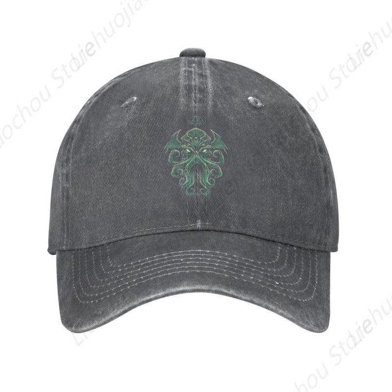 Fashion Cotton Great Cthulhu Baseball Cap for Unisex Women Custom Adjustable Adult Horror Movie Lovecraft Dad Hat Summer