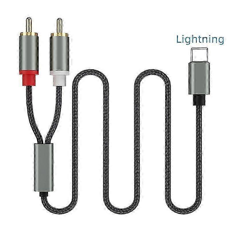 Аудиокабель Lightning - RCA: 1 м Y-разветвитель для устройств iOS и DJ-контроллеров