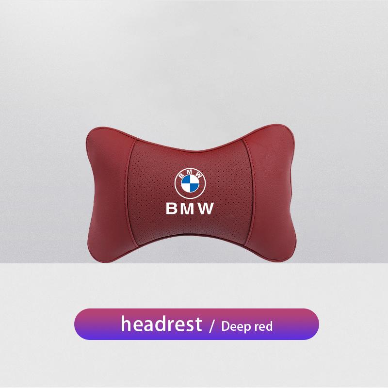 1Pcs Car Seat Headrest Auto Logo Neck Pillow For BMW G32 G11 X1 X2 X3 X5 X4 X6 X7 G12 E70 E91 F20 F10 E87 G30 G20 F40 F34 F30 QR4