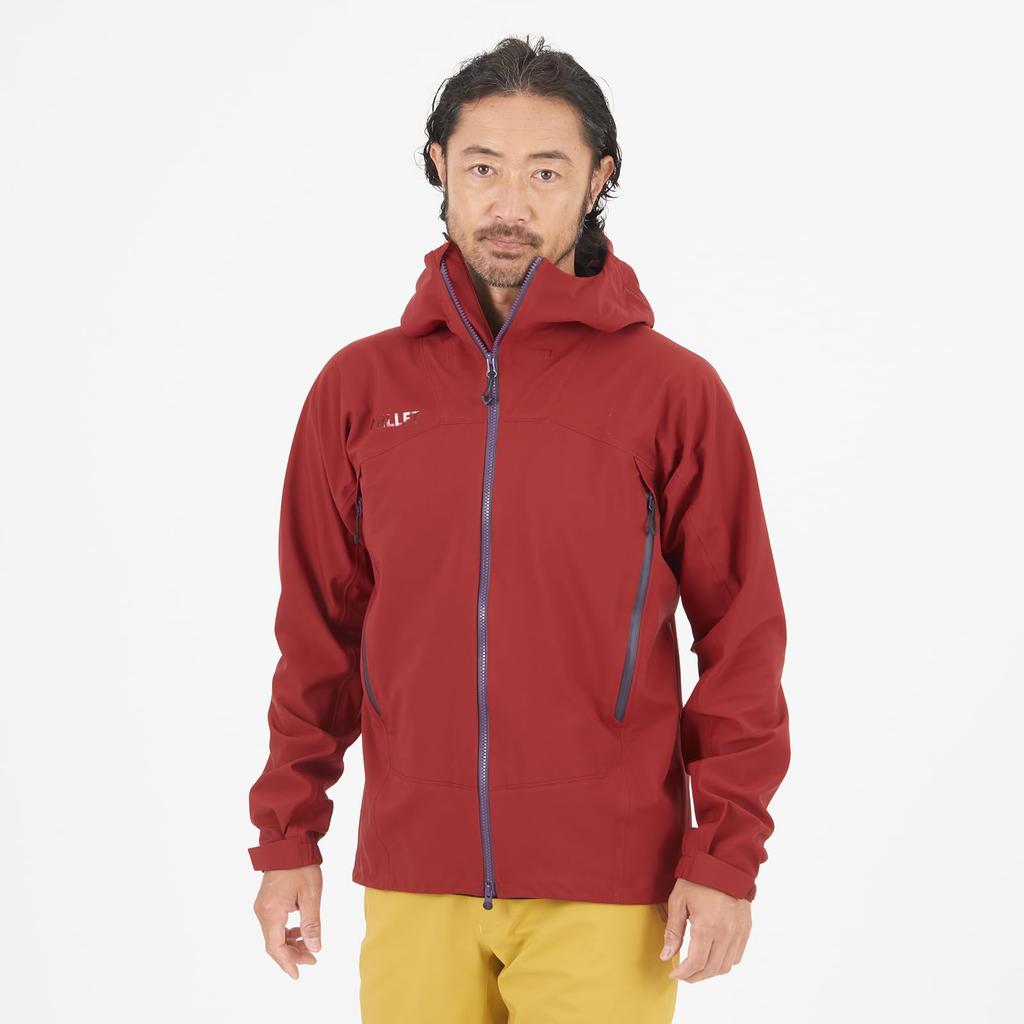 Waterproof Cold Weather Jacket Typhon Warm Next Stretch Jacket MIV03119 Deep Red L [Millet] Men's (NEW LOGO)