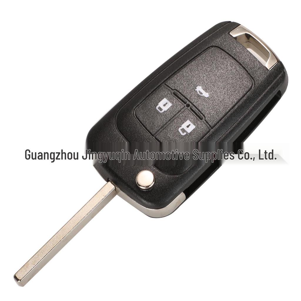 Compatible Key Replacement Shell for 2/3/4/5-Button Chevrolet/Opel/Buick Cruze Malibu (Flat Back)