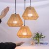 JOYINLED Подвесной светильник из имитации ротанга Бохо Ручной плетеный светильник из бумажной веревки Сельский светильник для столовой, кухни, спальни, прихожей