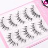Wispy False Eyelashes Natural Look Cosplay Lashes Clear Band Fake Lashes  Women Girls