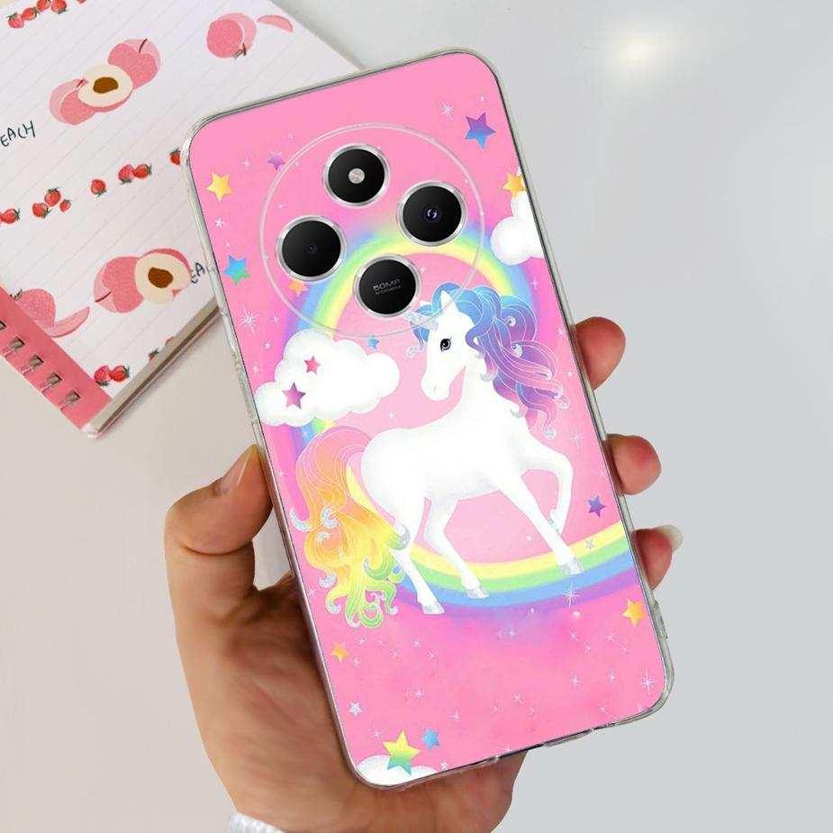 Чехол для Xiaomi Redmi 14C Милый Кот Бабочка Расписной Чехол Прозрачный Силиконовый Мягкий ТПУ Чехол для Телефона Для Xiaomi Redmi 14C Redmi14C Чехлы