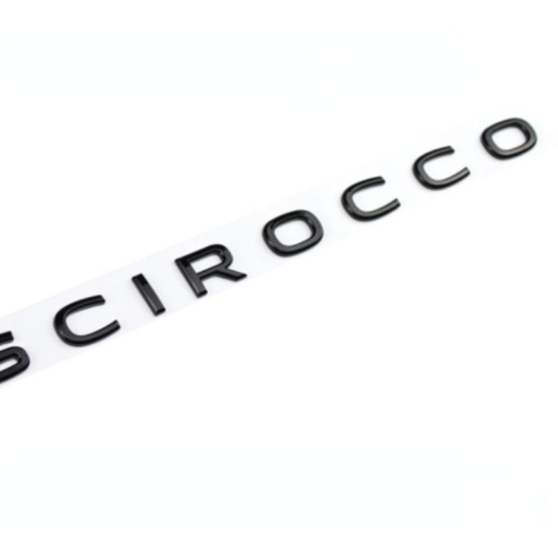 3D ABS Letters Emblem for SCIROCCO Car Styling Trunk Car Model Wording Sticker Chrome Glossy Black Accessories