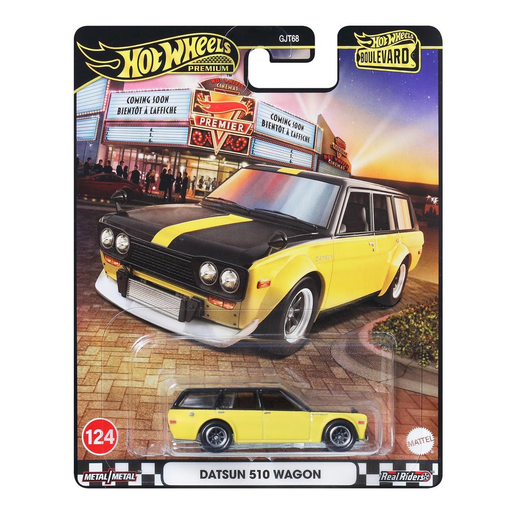 Hot Wheels Datsun 510 Универсал Bluebird Игрушка Мини-машина JBL21 Возраст 3+ Желтый
