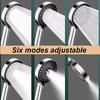 New 15CM Large Panel 6 Modes Pressurized Shower Head Multi-function Sprayer High Pressure Adjustable Shower Bathroom Accessories
