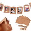 Durable Craft Paper Picture Frames Photos Album Home Decoration Combination Paper Frame With Clips