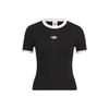 adidas Женская спортивная футболка Originals с коротким рукавом, приталенная, из ткани