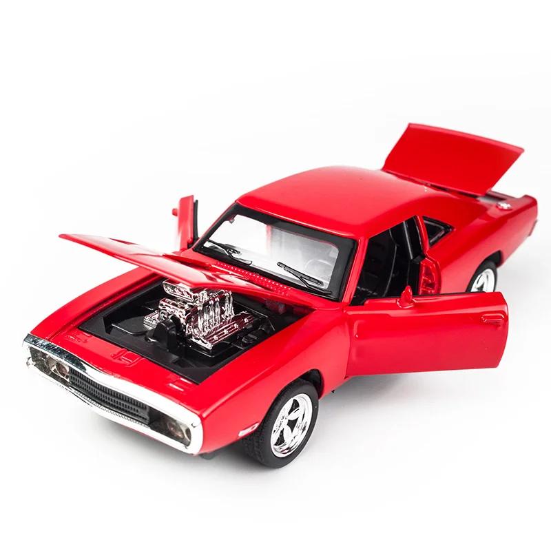 1/32 Dodge Charger The Fast and The Furious Модели легкосплавных автомобилей Детские игрушки для детей Классические металлические автомобили