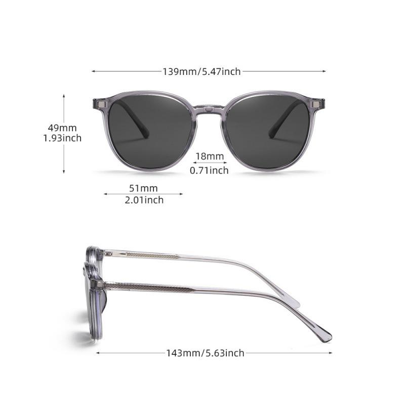 Summer new TR magnetic glasses frames, female round polarized sunglasses, sunglasses, myopia frames, CP inserts