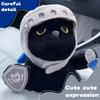 Cute Mini Version Plush Toy Keychain Small Q-Version Knight Cat Doll Plush Toy Cute Doll Backpack Pendant Gift Surprise