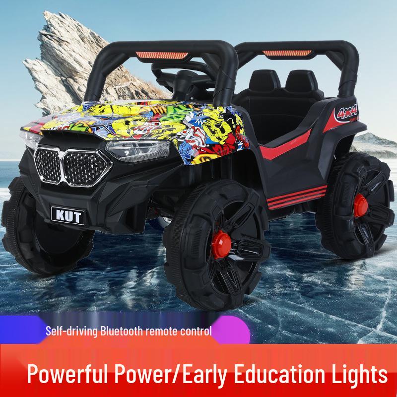 Детский электрический внедорожник с двойным приводом - Пульт управления, Двухместный
