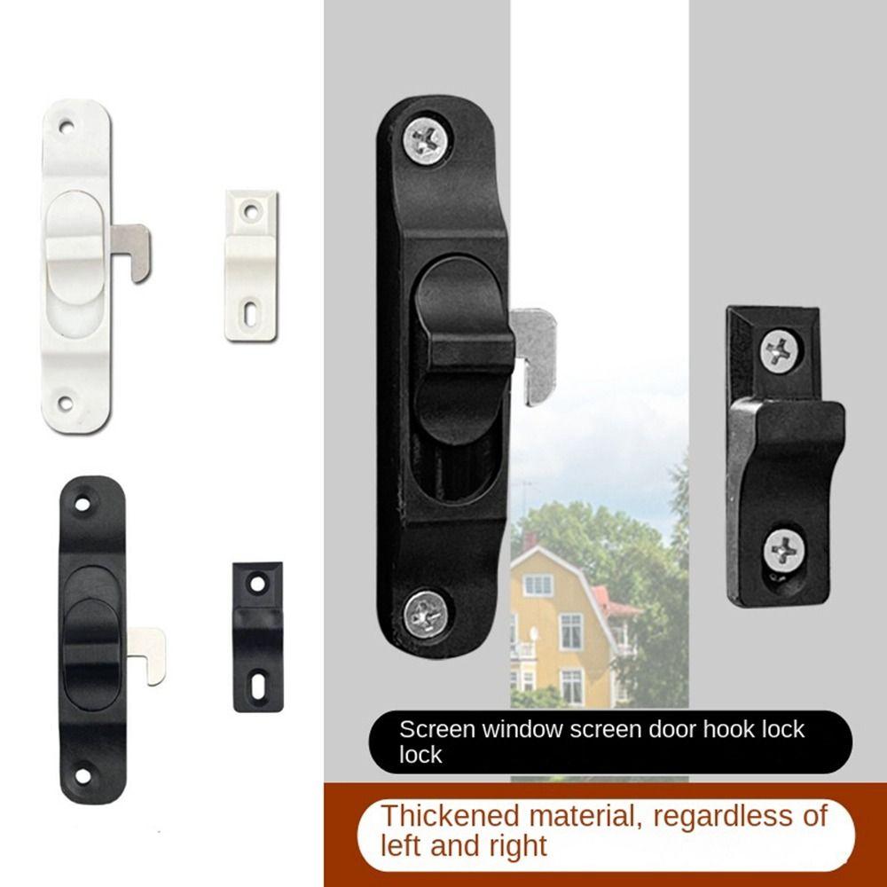 Aluminium Alloy Window Hook Lock Hardware Door Lock Buckle New Sliding Pull Door Lock Window