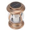 Brass Color Courtyard Solar Powered Hanging Lantern Light IP44 Waterproof Garden LED Lantern Lamp