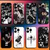 Чехол для телефона с изображением Аниме Тодзи Фушигуро Для iPhone 16,15,14,13,12,11,Pro,XS,Max,XR,Plus,SE,Mini Мягкий Черный Чехол