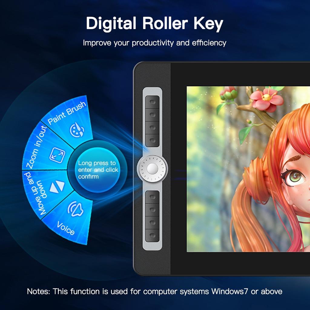 BOSTO 16HD Pro Портативный 15,6-дюймовый ЖК-дисплей H-IPS графический планшет для рисования с дисплеем, планшет для цифрового искусства, планшет для рисования