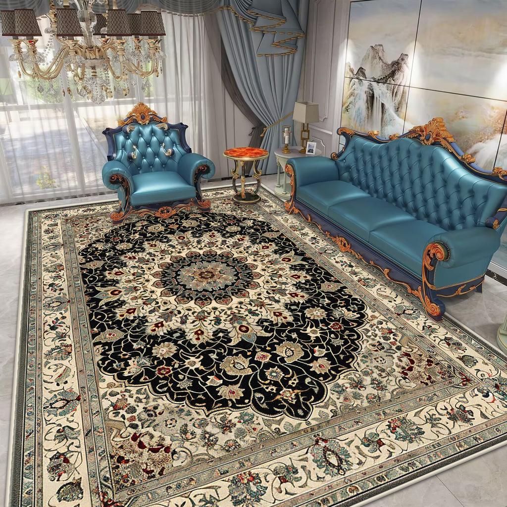 Ретро Богемия Ковры Большого Размера Украшение Гостиной Дом Отель Холл Ковер Спальня Диван Столик Прикроватный Нескользящий Напольный Коврик Тапете