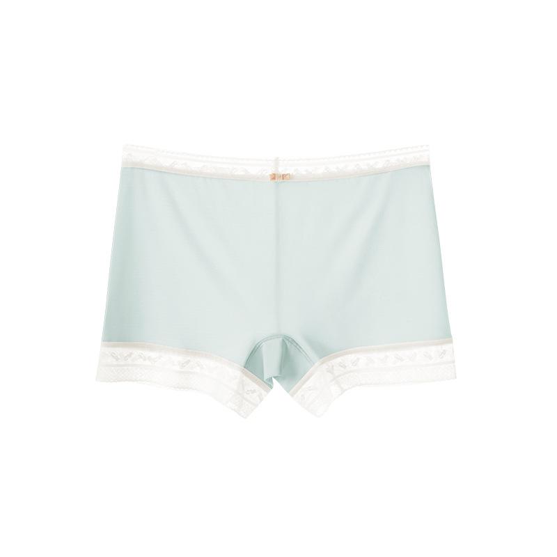 Women's Spring and Summer Ultra Thin Ice Silk No Trace Naked Sense Anti Go Out of Light Not Roll Edge Cotton Flat Angle Underwear