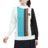 Admiral Golf ADLA289 Women's Multicolor High Neck Sweater, White, Size M