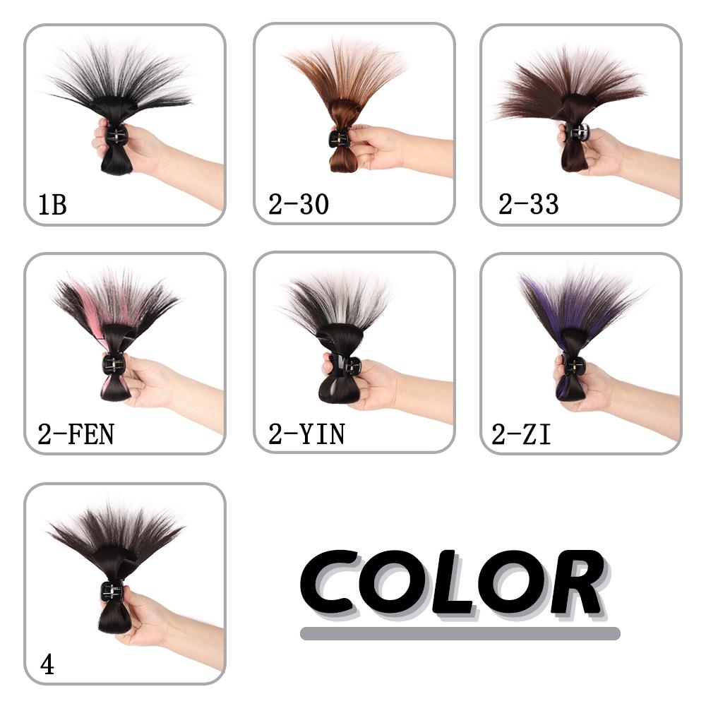XINRAN Synthetic Short Messy Bun Claw Clip In Butterfly Hair Piece Extensions Updo Hair For Women Adjustable Styles Easy Hair Pieces