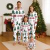 Christmas Print Family Matching Hooded Long Sleeved Zippered Jumpsuit Set
