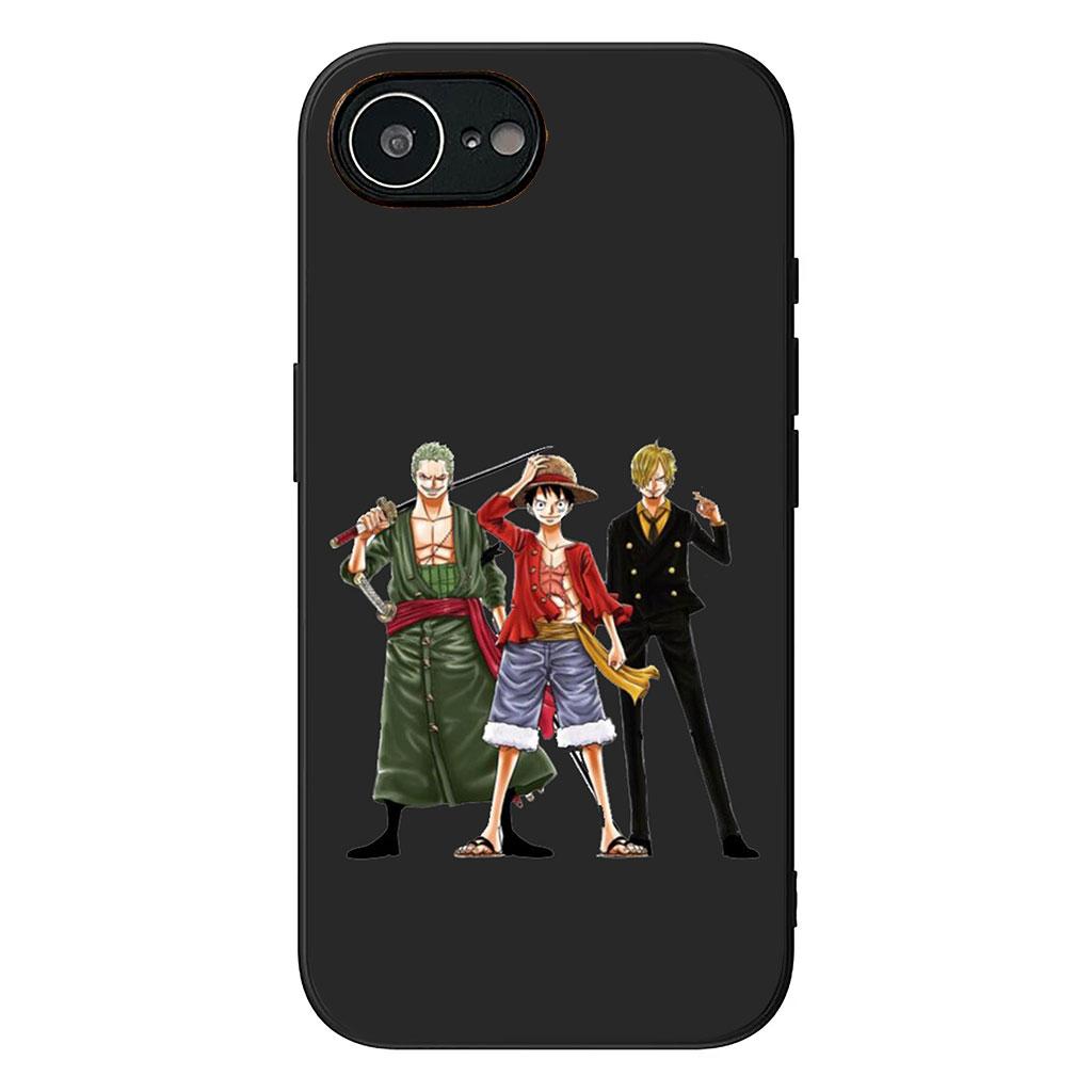 Cover for Apple iPhone 16 15 14 Plus 13 12 Mini 17 Pro Max + ProMax 16E Air 16+ 15+ Case Luffy Sanji One Piece Roronoa Zoro