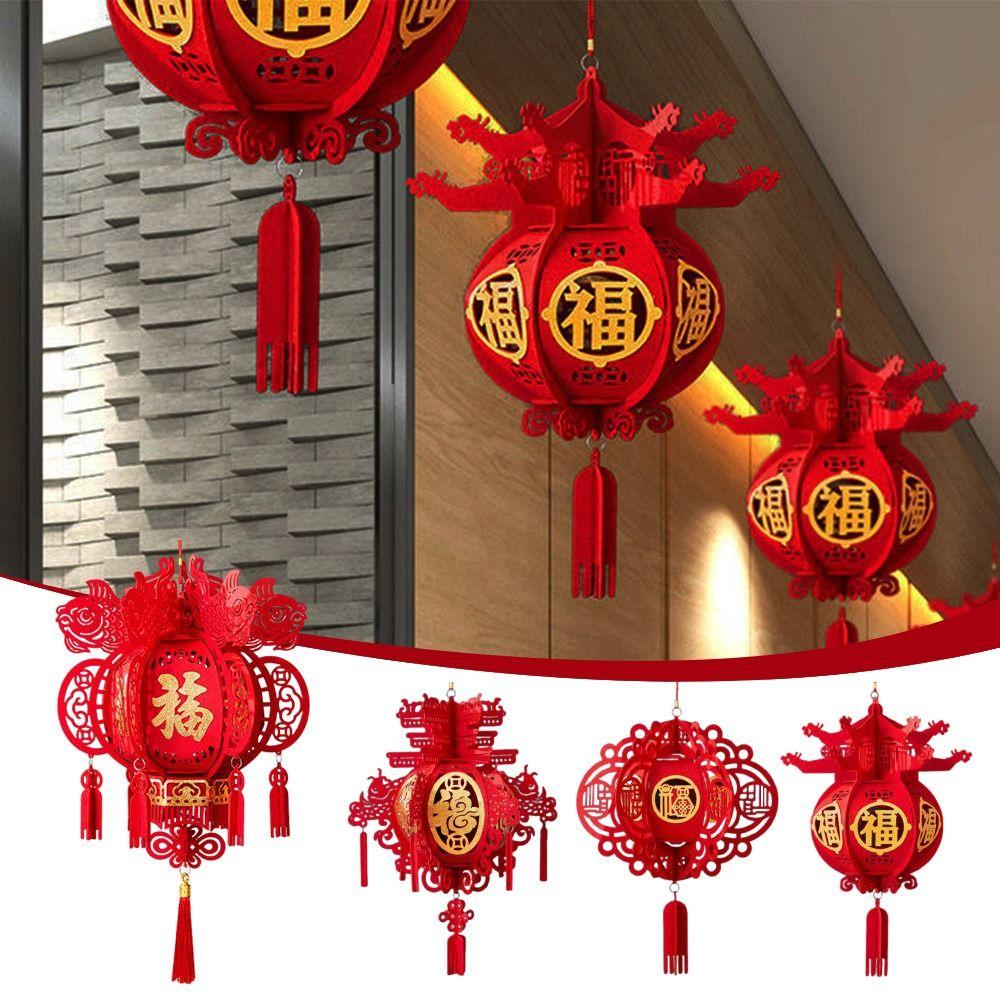 Spring Festival Decoration 2025 Chinese Lantern Hanging Ornaments Chinese New Year Lantern