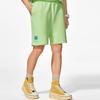Li Ning Collaboration Loose Solid Color Casual Shorts Men Shorts Fluorescent-Ice-Yellow AKSSB47-3