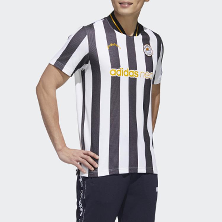 Adidas Мужская футболка Neo Sports с коротким рукавом, черно-белая, GL7215