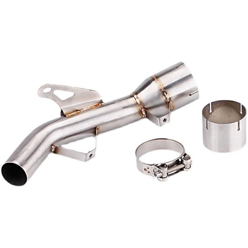 For Kawasaki Z 900 Z900 Z900e 2017-2021 2020 Motorcycle Steel Eliminator Exhaust Muffler Mid Link Pipe Kit