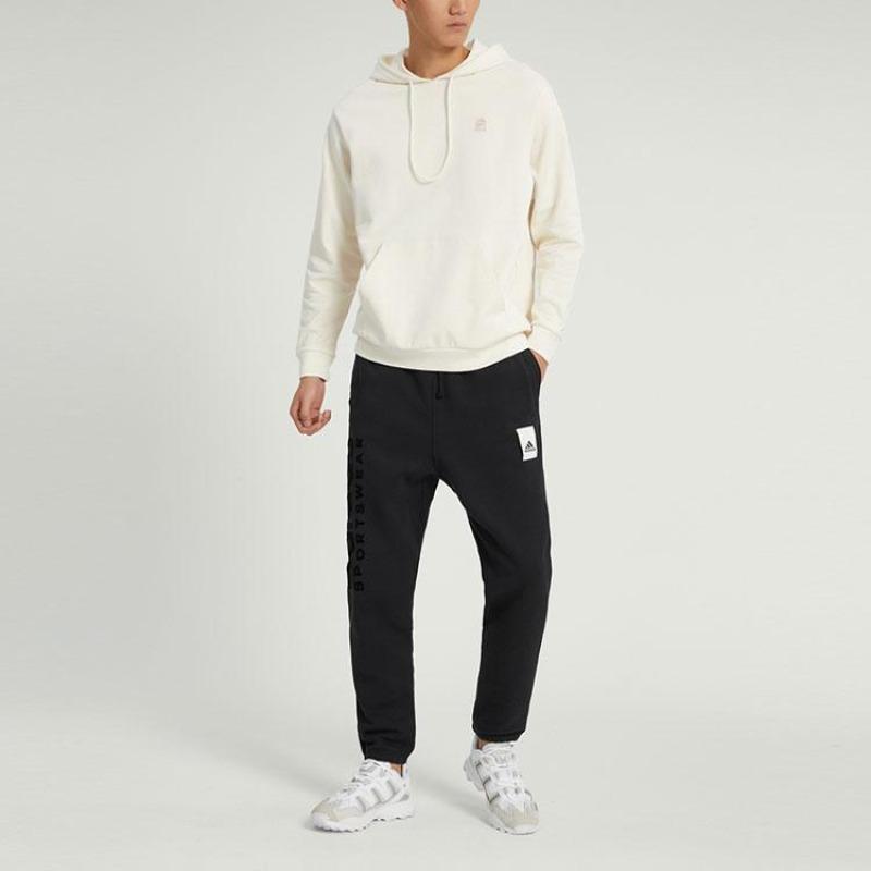 adidas Вязаная толстовка с вышитым логотипом Neo Essentials Толстовки унисекс Off-White HY8531