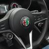 XONGA1 40mm Car Steering Wheel Emblem Sticker Central Console Knob Badge for Alfa Romeo Giulietta Mito Giulia Stelvio Brera 147 156 159