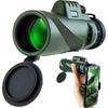 80X100 HD Монокулярный телескоп с большим увеличением и штативом, клипсой для телефона для охоты на открытом воздухе, кемпинга, туризма