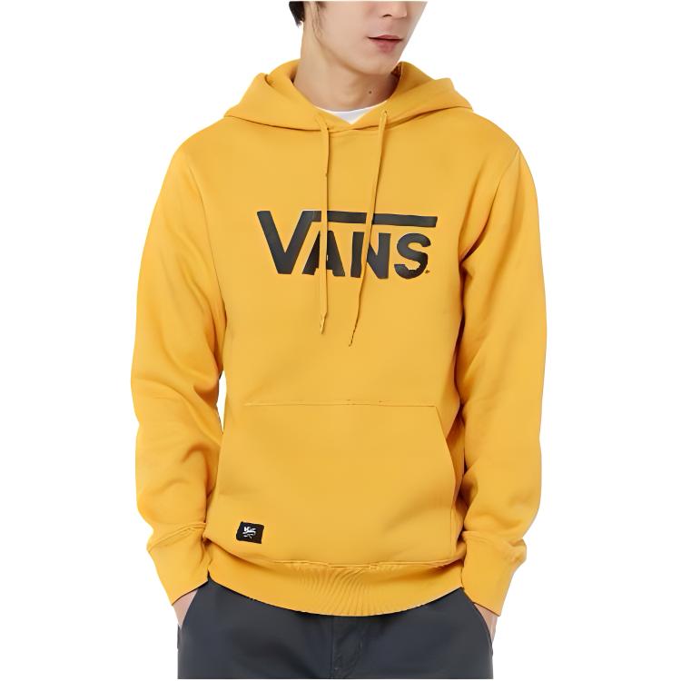 Vans Толстовка с капюшоном из флиса с классическим логотипом, унисекс, желтая VN0A3TXI50X