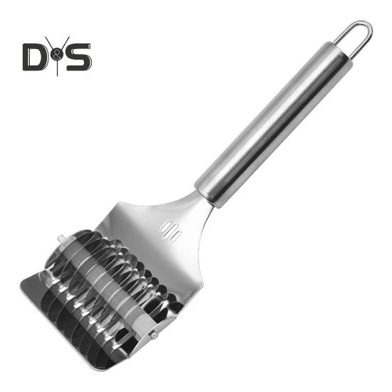 Супер ветровая нарезка для лапши, устойчивая к коррозии, острое круглое колесо, ручной резак для спагетти из нержавеющей стали для кухни