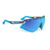 RUDY PROJECT DEFENDER Piyombo Sports Matte Azure Multi Laser Blue Sunglasses, Frame/Bumper, Lens, SP523975-0002