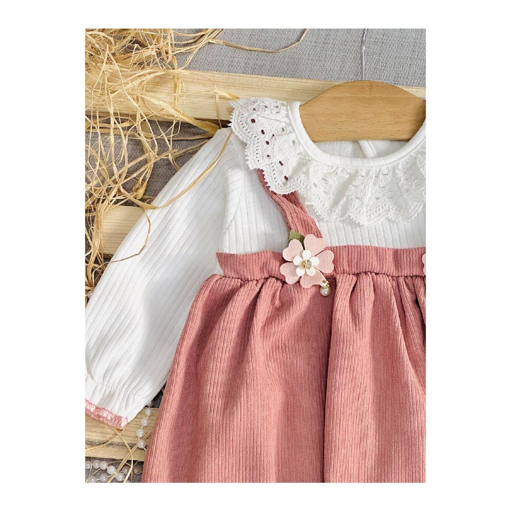 Сезонное платье с кружевным воротником и текстурой для маленьких девочек, платье на день рождения и для особых случаев