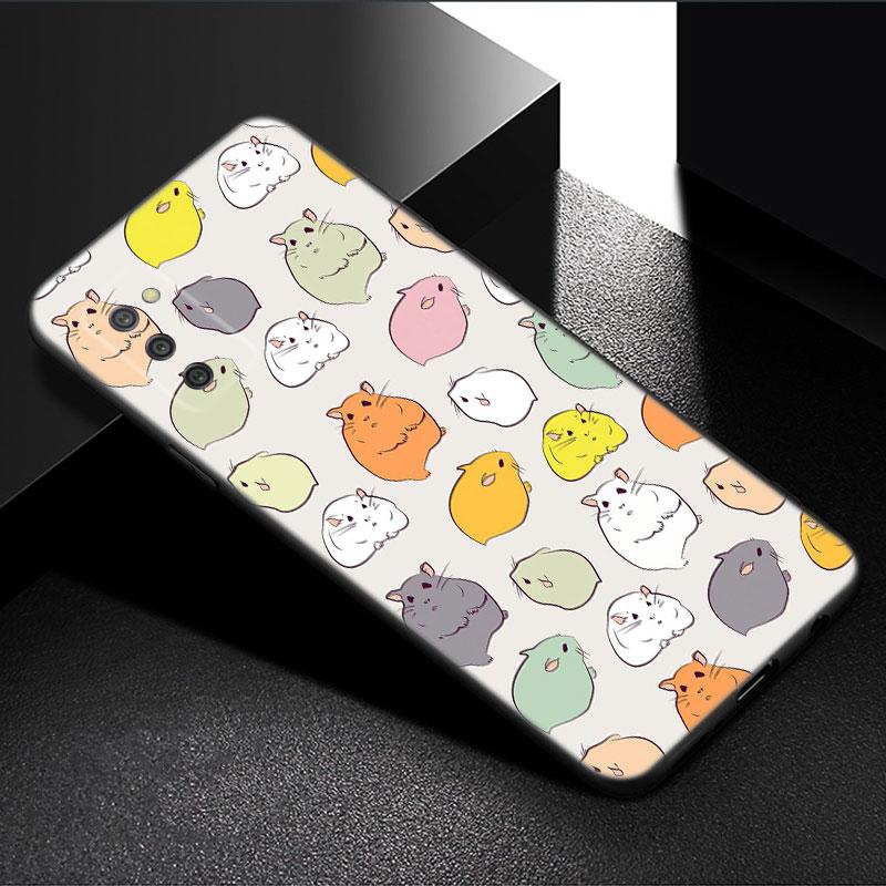 Милый чехол для телефона с изображением хомяка для Samsung Galaxy A01 A03 Core A04 E A02 A05 A10 A20 A21 A30 A50 S A6 A8 Plus A7, черный чехол